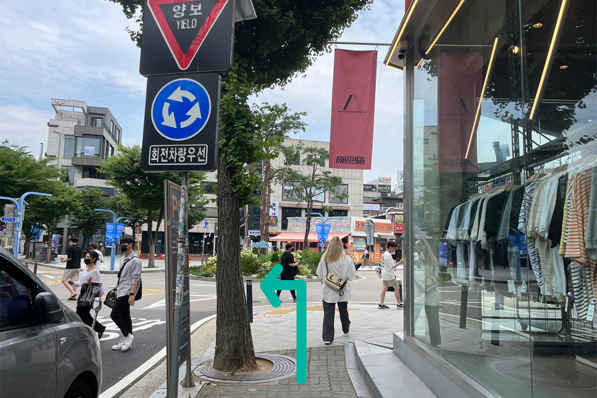 弘大找換店「Money Box」前往方法