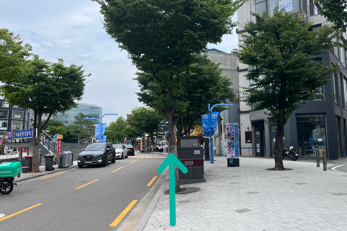 弘大找換店「Money Box」前往方法