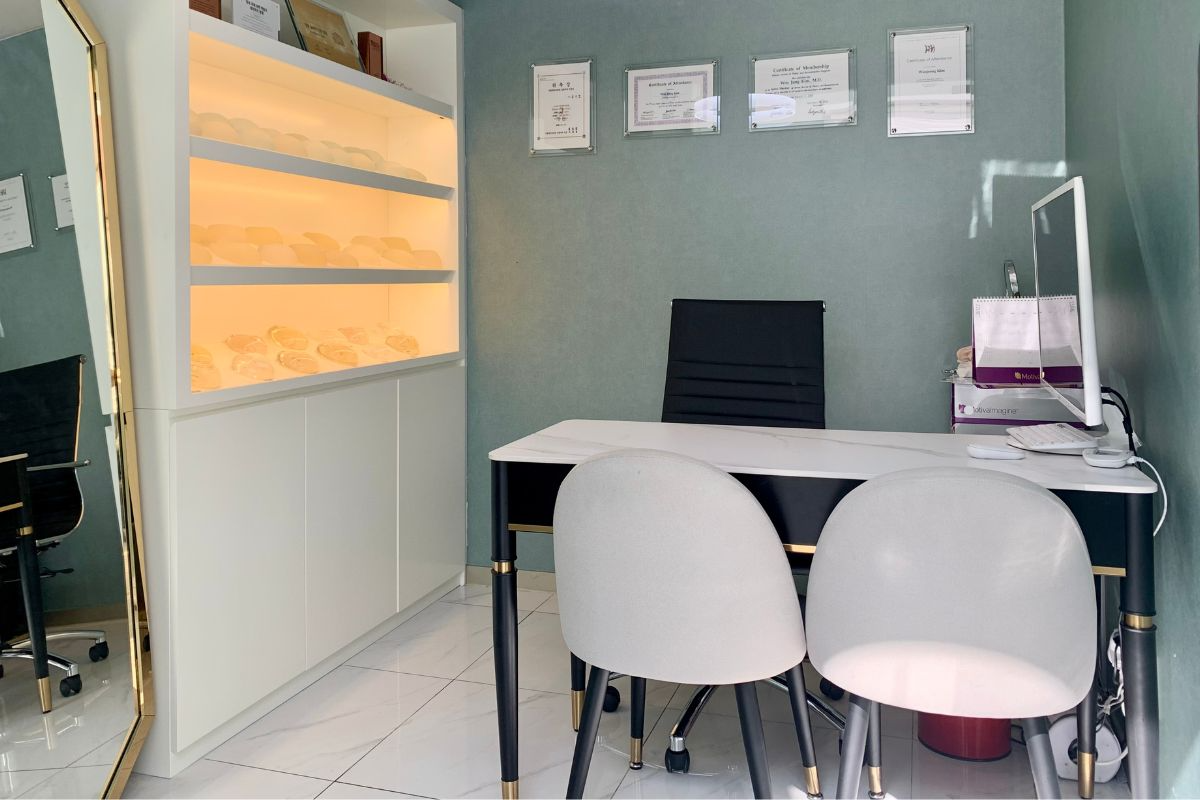 phòng tư vấn tại Thẩm mỹ viện WOOA, nơi chăm sóc da và phẫu thuật thẩm mỹ uy tín ở Gangnam