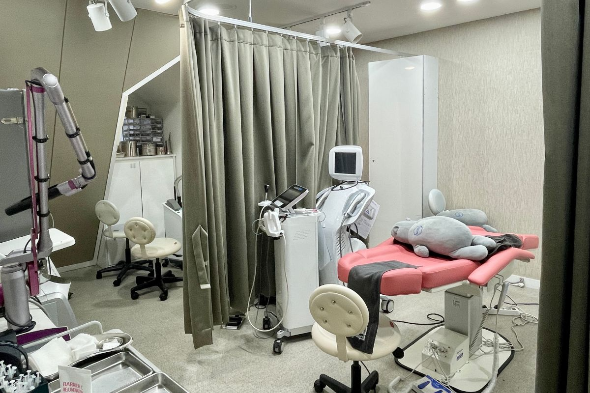 phòng chăm sóc da tại Thẩm mỹ viện WOOA, nơi chăm sóc da và phẫu thuật thẩm mỹ uy tín ở Gangnam