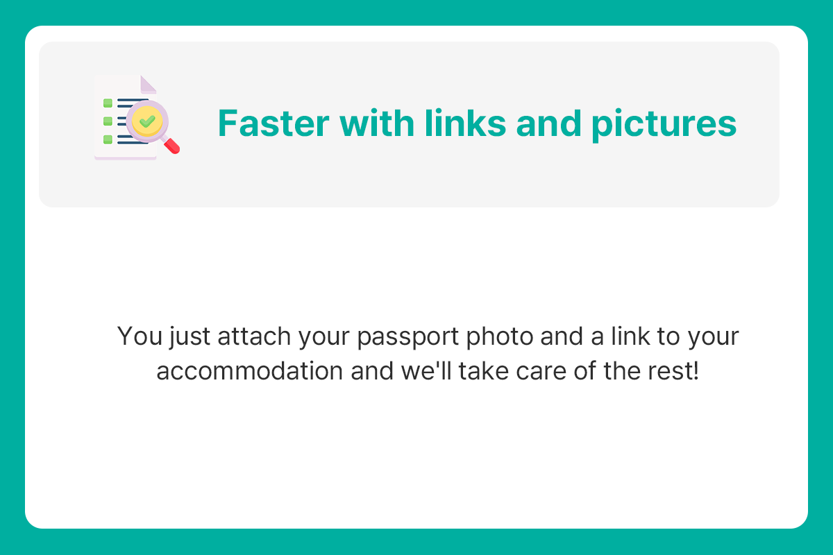 Визуализация, описывающая эффективную заявку на K-ETA через Creatrip с загрузкой фото паспорта.