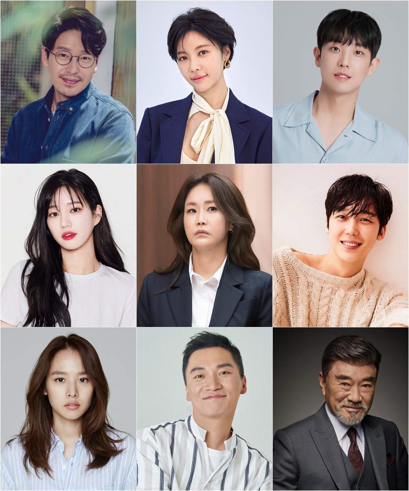 2023年放送予定のSBS新ドラマ『7人の脱出』キャストの集合写真、オム·ギジュン、ファン·ジョンウム、イ·ジュン、イ·ユビ、シン·ウンギョン、ユン·ジョンフンらが出演