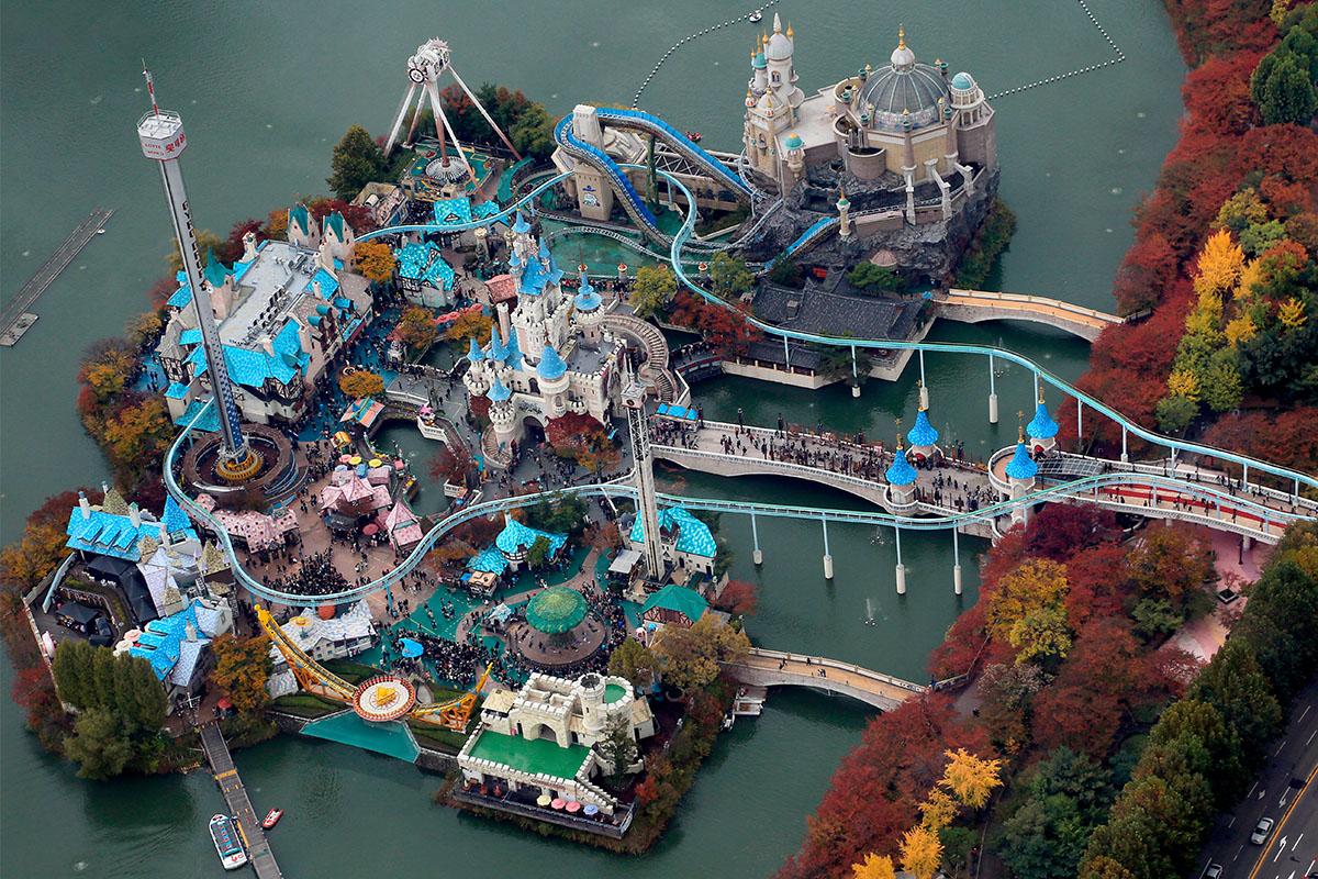 hồ seokchon trong Tour 1 ngày ngắm lá mùa thu ngẫu nhiên ở Seoul và Gyeonggi