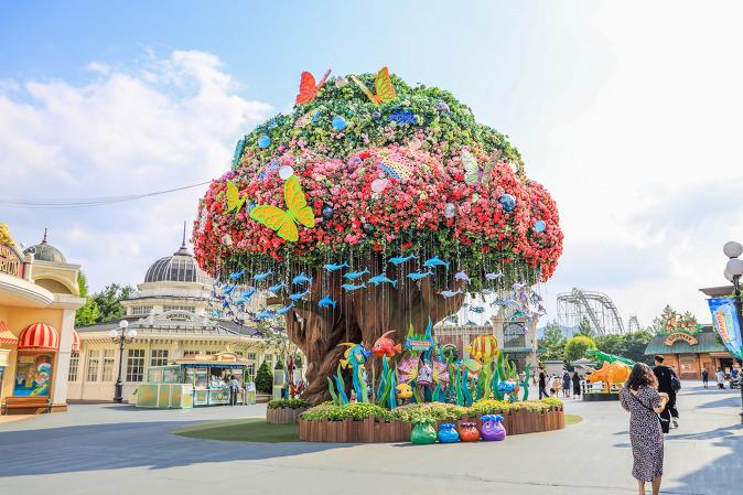 บริการรถบัสรับส่งไปกลับ Everland & Caribbean Bay