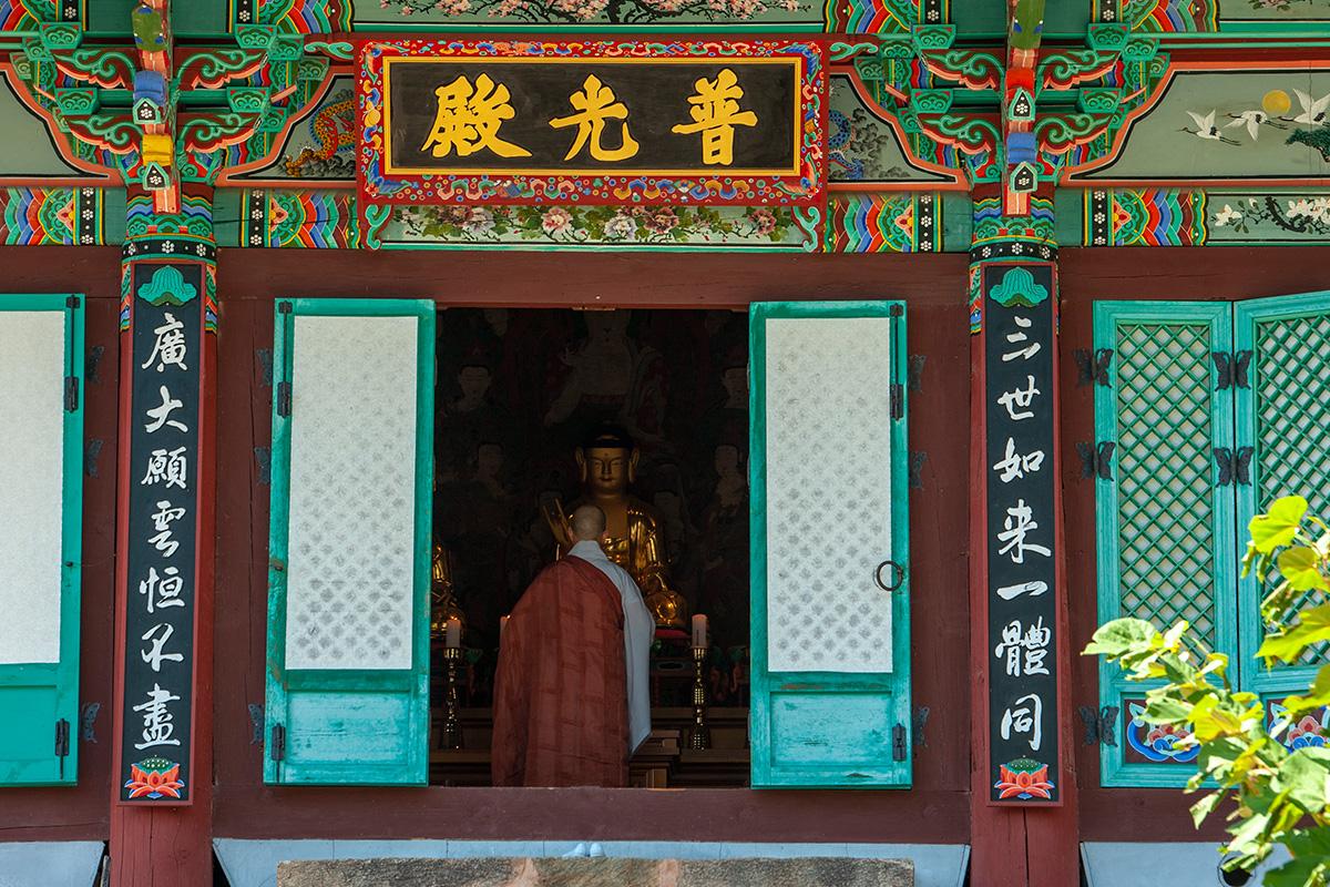 道林寺，坐落在八公山脚下，展示寺庙建筑及周围自然景观。