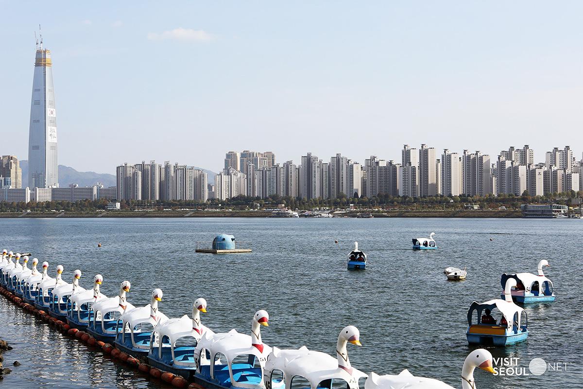 汝矣島漢江公園 鴨仔船