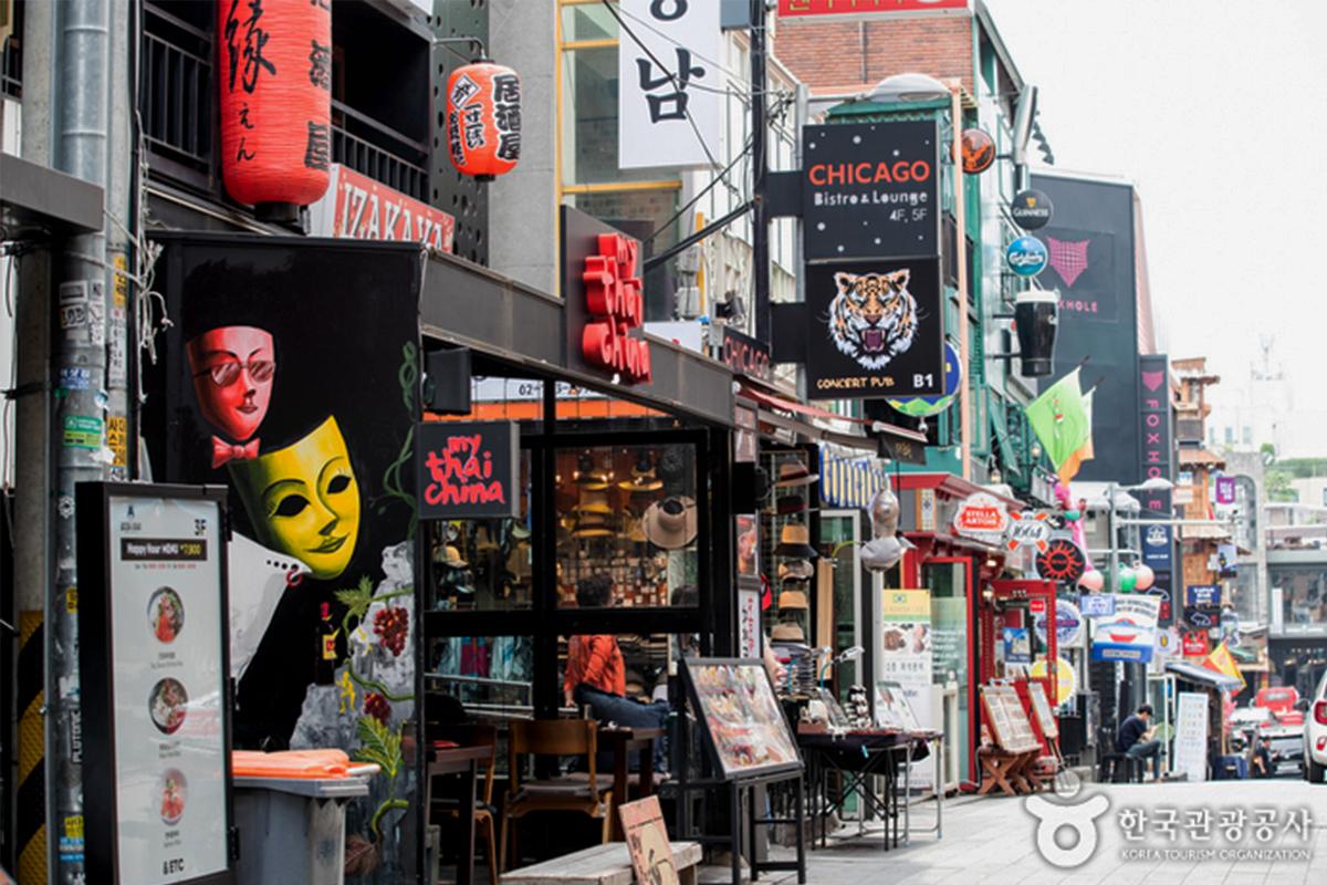 韓國旅行 梨泰院 外國人