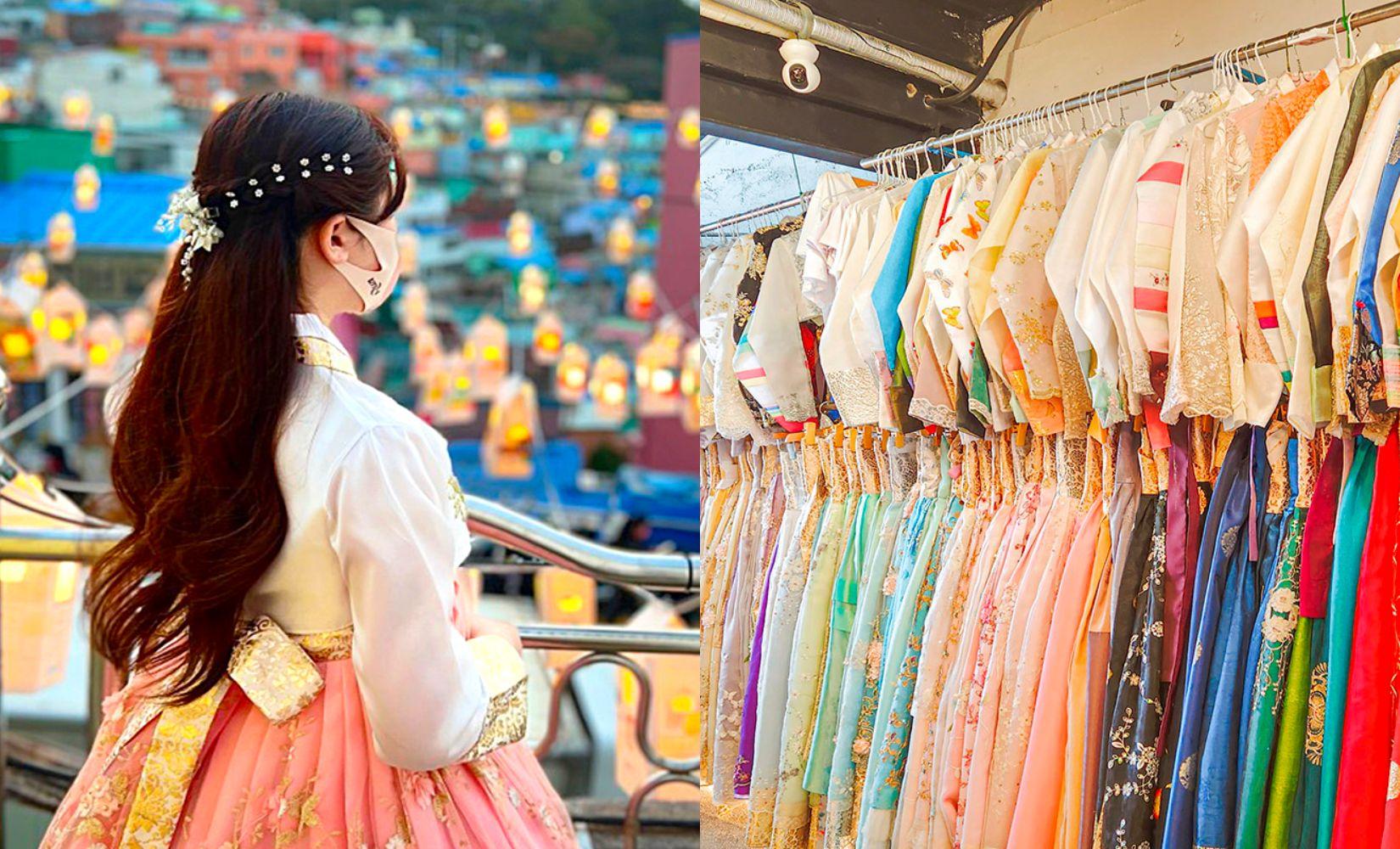 Ibgogage: Cửa hàng thuê hanbok và đồng phục lớn nhất Làng văn hoá Gamcheon, Busan