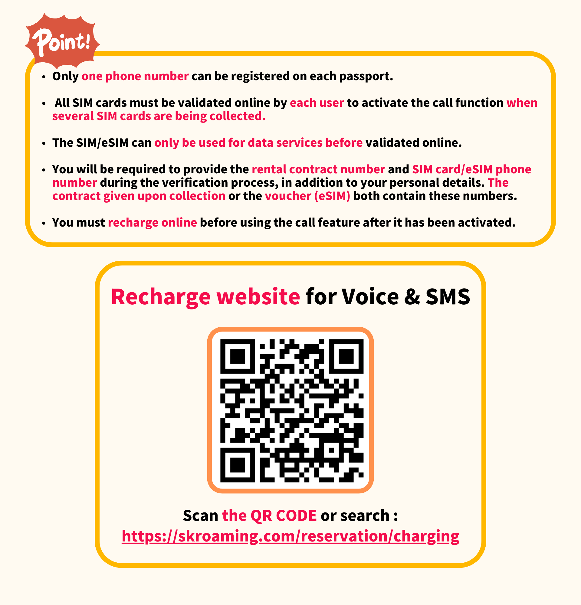 Istruzioni per la registrazione di un singolo numero di telefono per ogni passaporto e convalida online per l