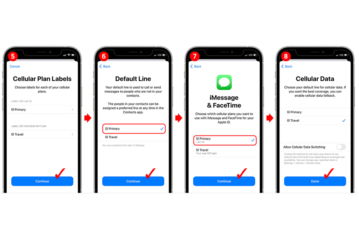 hướng dẫn cài đặt esim du lịch hàn 