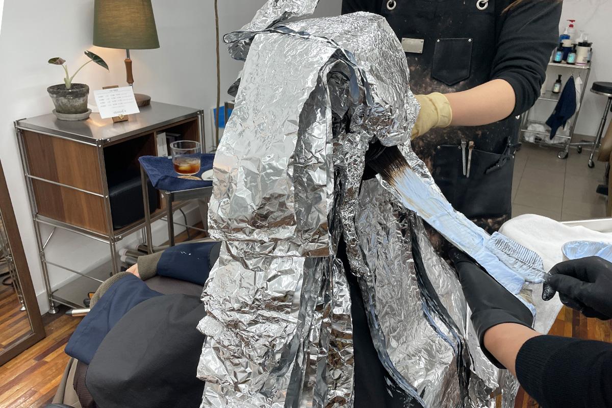 韓国ヘアサロン 龍山 mood'e ソウル 韓国美容 K-beauty オンブレ バレイヤージュ グラデーションカラー