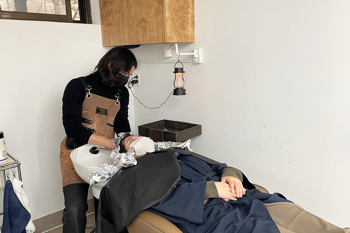 韓国ヘアサロン 龍山 mood'e ソウル 韓国美容 K-beauty オンブレ バレイヤージュ グラデーションカラー