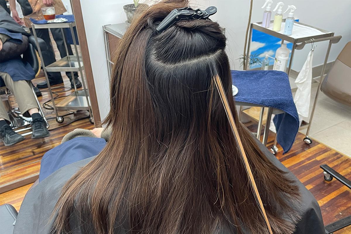 韓国ヘアサロン 龍山 mood'e ソウル 韓国美容 K-beauty オンブレ バレイヤージュ グラデーションカラー