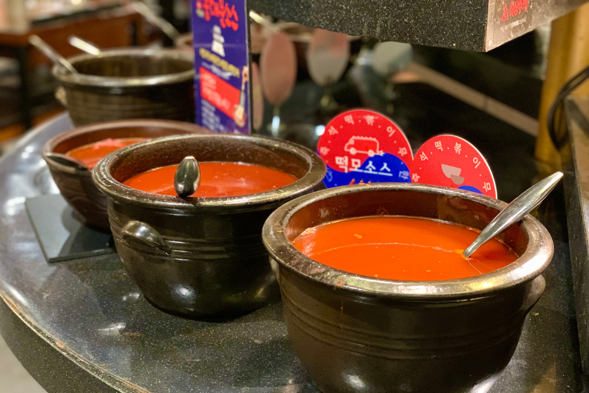  韓國 兩餐 年糕 醬汁