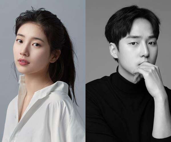 Netflixドラマ『イ·ドゥナ!』のキャスト、スジとヤン·セジョンの公式イメージ。スジは白いシャツを着ており、ヤン·セジョンは黒いタートルネックを着ている。