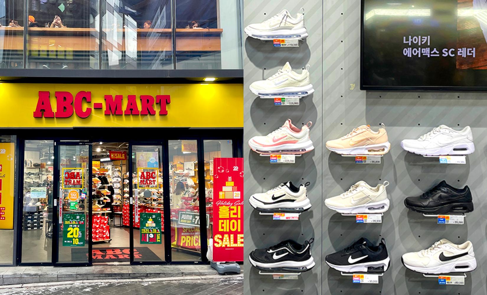 ABC Mart Myeongdong: Thiên đường mua sắm giày dép, quần áo thể thao ở Hàn