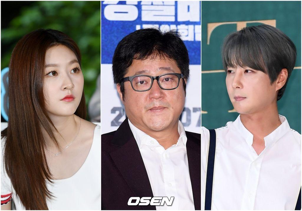 韓国のテレビ局KBSが薬物および飲酒運転疑惑のある芸能人の出演を禁止し、公共の倫理と社会秩序を守るために実施した処置を示す写真。