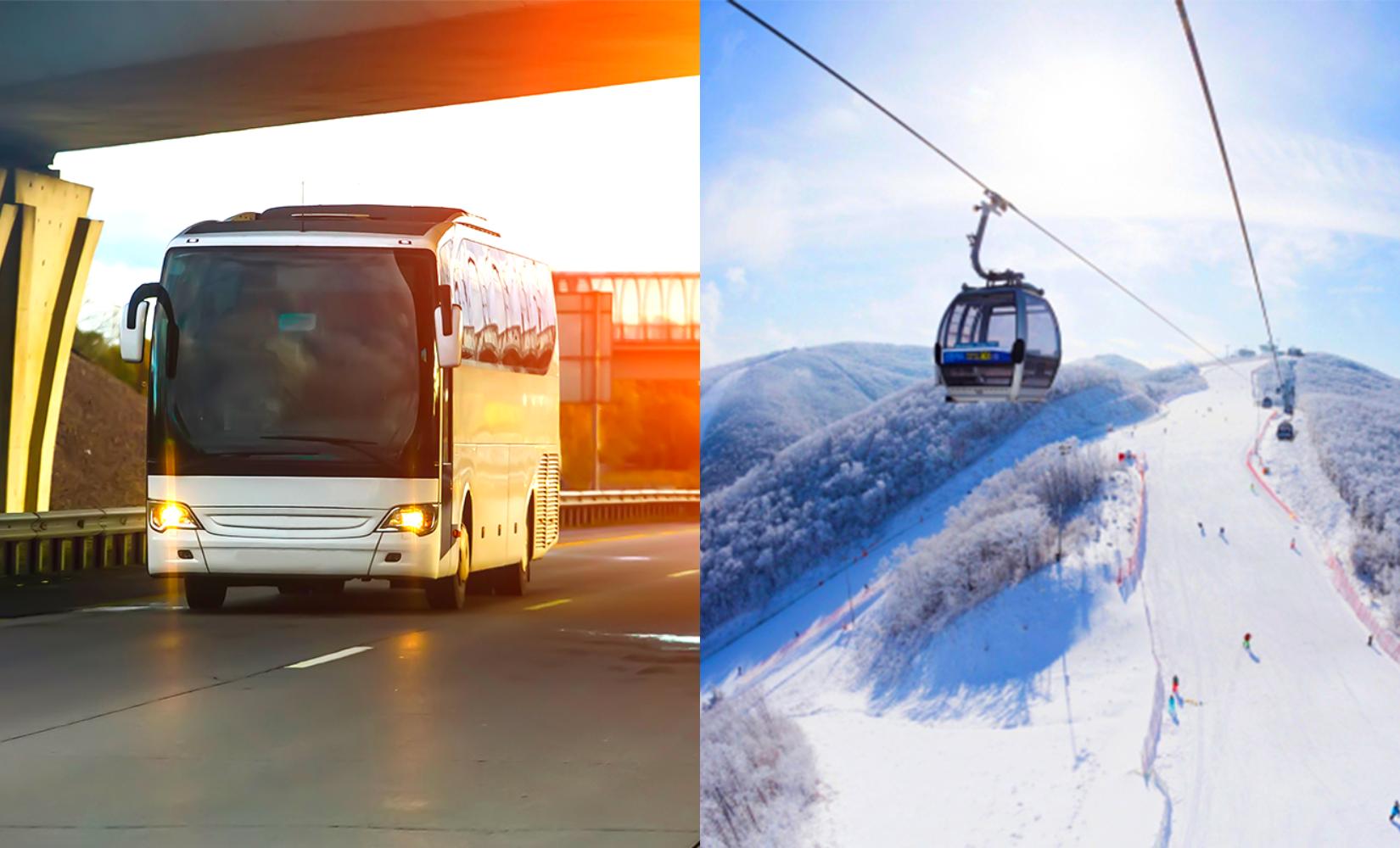Vé xe buýt đưa đón khu trượt tuyết Vivaldi Park từ Seoul siêu tiết kiệm