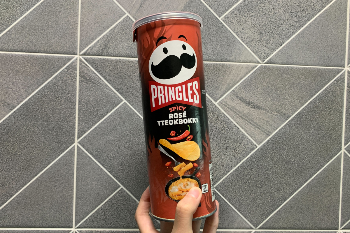 韓國最新小食分享 emart Pringles品客香辣忌廉辣炒年糕味薯片