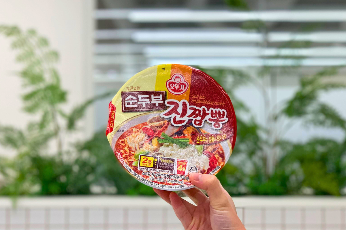 韓國便利店小食 韓國便利店新產品 CU 不倒翁嫩豆腐辣海鮮湯麵