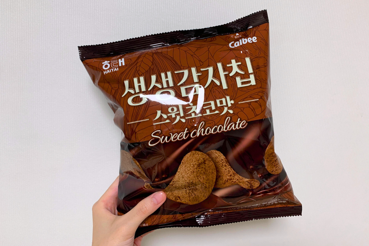 韓國最新小食分享 卡樂B朱古力味薯片