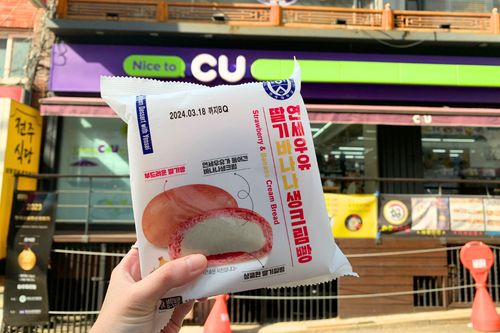 韓國便利店小食分享 延世士多啤梨香蕉忌廉包