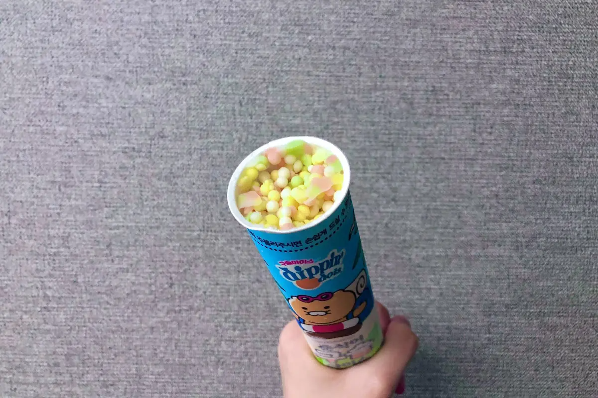 韓國便利店小食 春植粒粒雪糕