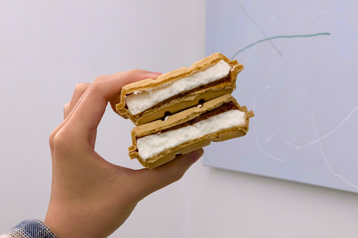 韓國便利店小食 LALASWEET低卡紅豆雪糕三文治