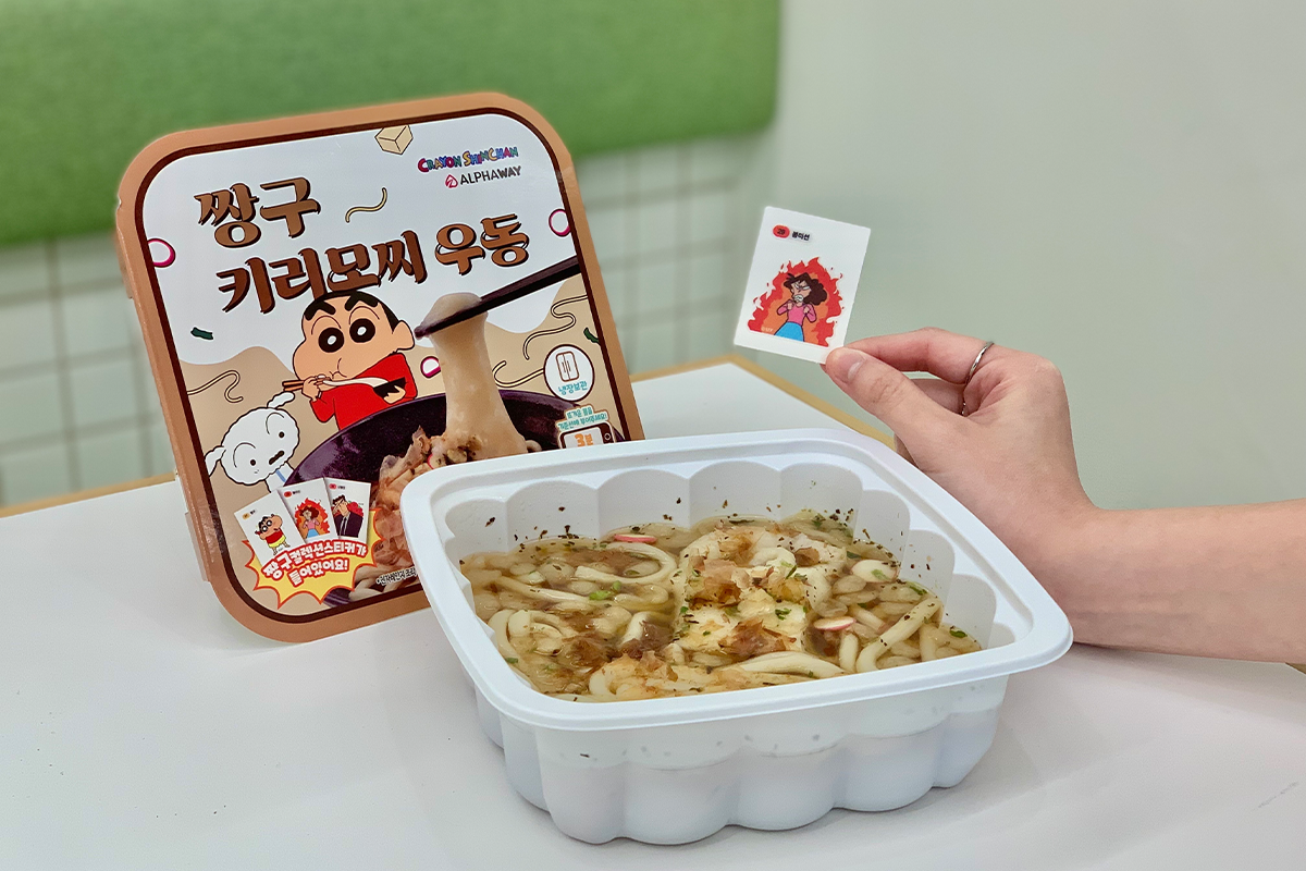 蠟筆小新麻糬烏冬 韓國便利店小食