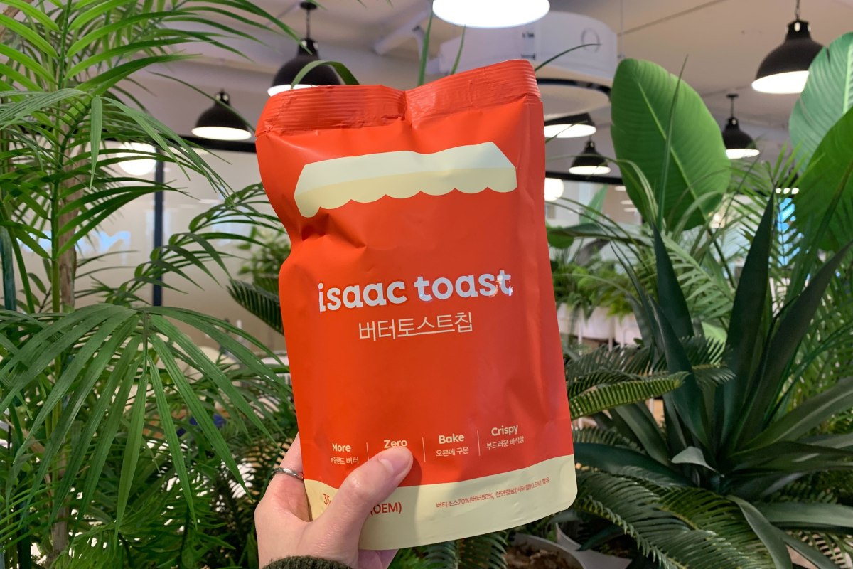 韓國便利店小食分享 ISAAC TOAST 牛油麵包脆片