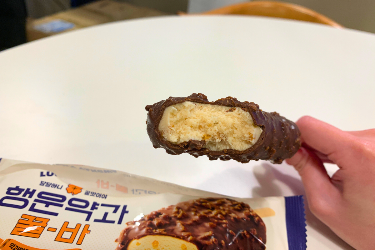 韓國便利店小食分享 幸運藥果蜜糖雪條