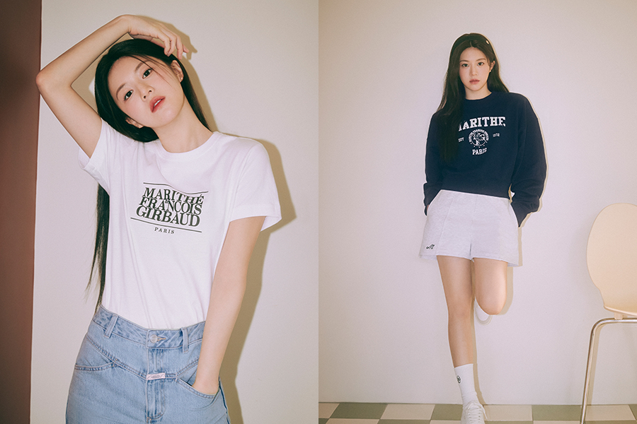 Marithe Francois Girbaud với các thiết kế áo thun đơn giản nhưng cổ điển, phong cách thời trang tinh tế.