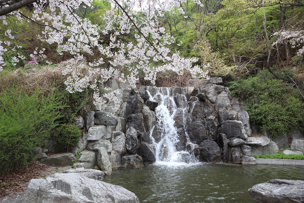 Hanbok rental shop at Wolmi Park offering colorful traditional Korean attire for visitors to experience cultural heritage.