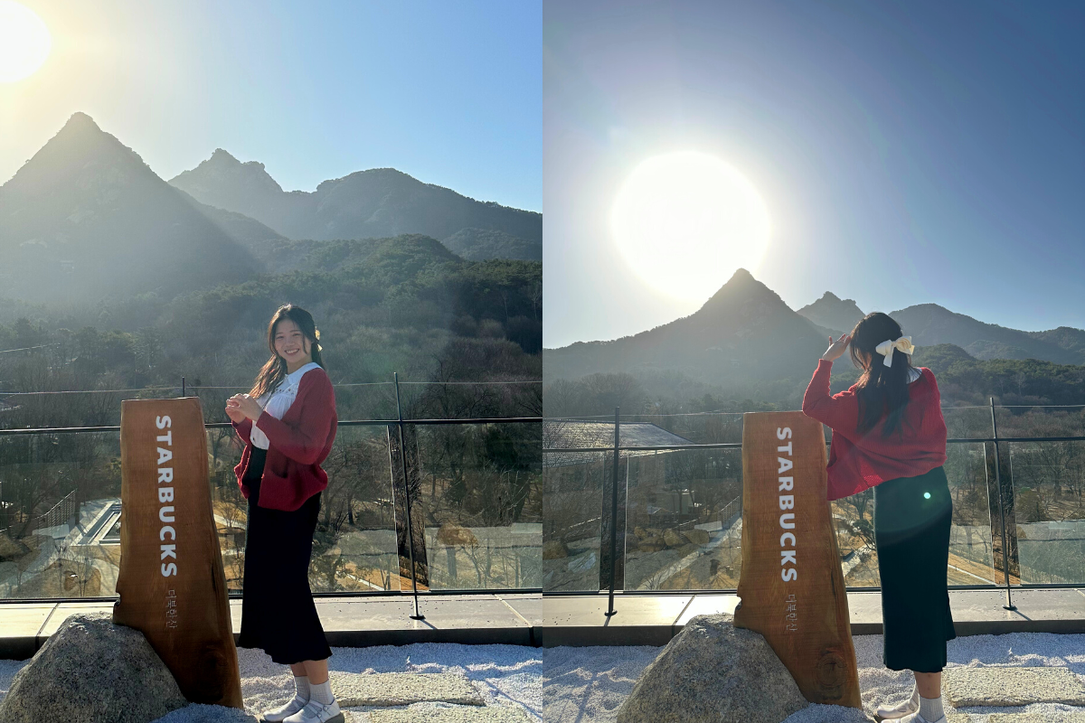 韓国旅行、韓国カフェ、韓国スタバ、スタバ、スターバックス、スタバ限定、ザ北漢山店、恩平、ウンピョン、北漢山、プッカンサン、韓国スタバMD、スタバグッズ、ブランチ、よもぎラテ