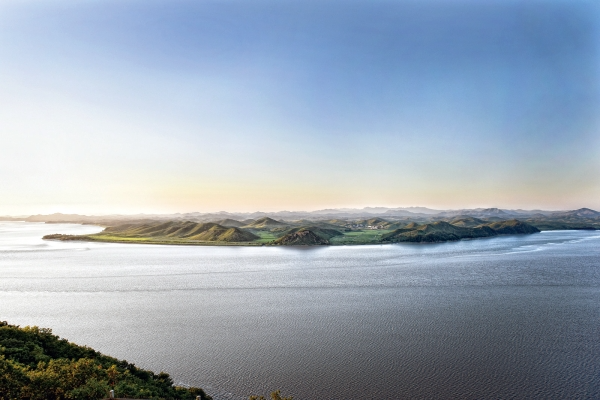 愛妓峰和平生態公園 祖江瞭望臺 北韓