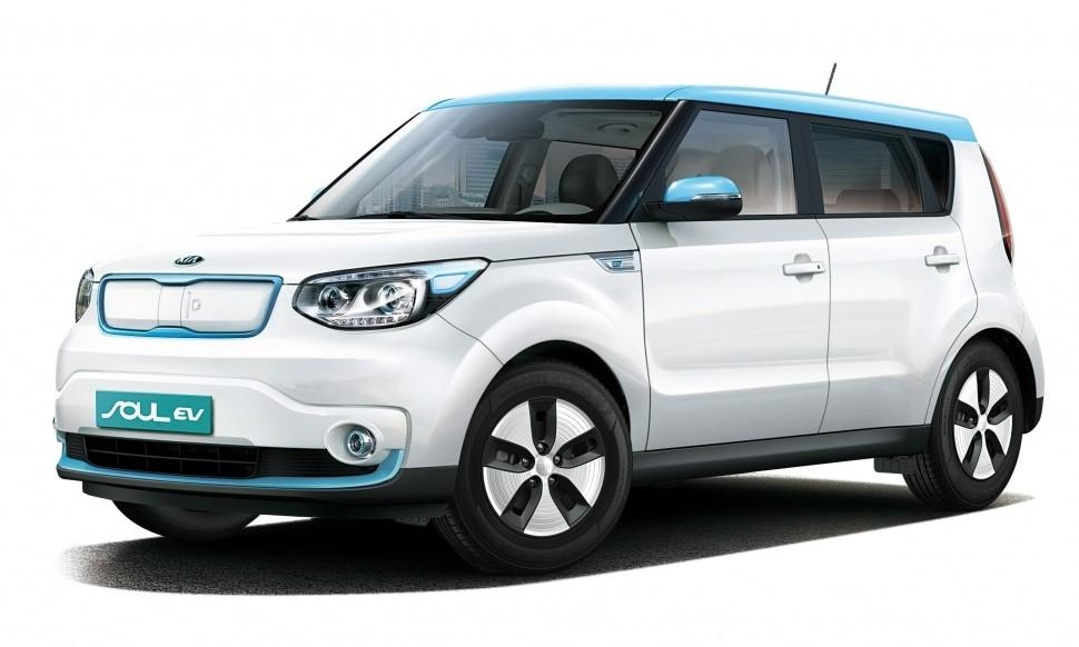 KIA SOUL, ein elektrisches Fahrzeug, perfekt für umweltfreundliche Fahrten auf Jeju Island.