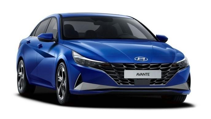 Hyundai Avante, ein kompakter Mittelklasse-Benzinwagen zur Anmietung auf Jeju Island, bietet Platz für fünf Passagiere.