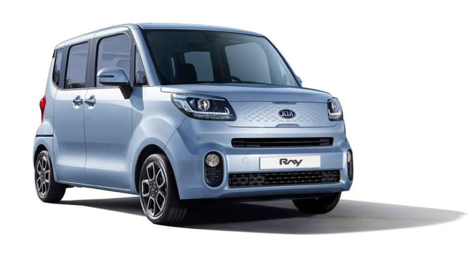 KIA RAY, ein kompakter Benzinwagen, der für Mietzwecke bereitgestellt wird. Bequeme Mitnahme von bis zu 5 Passagieren.