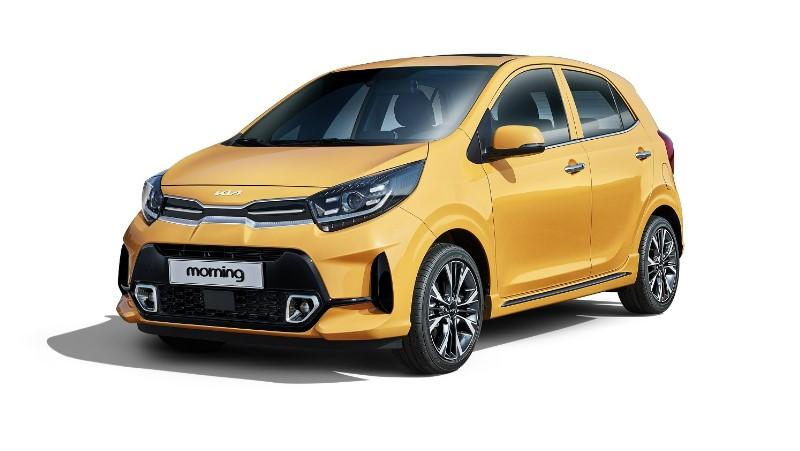 KIA Morning, ein kompakter Benzinwagen, verfügbar für Mietservice auf Jeju Island. Platzangebot für 5 Passagiere mit automatischem Getriebe.