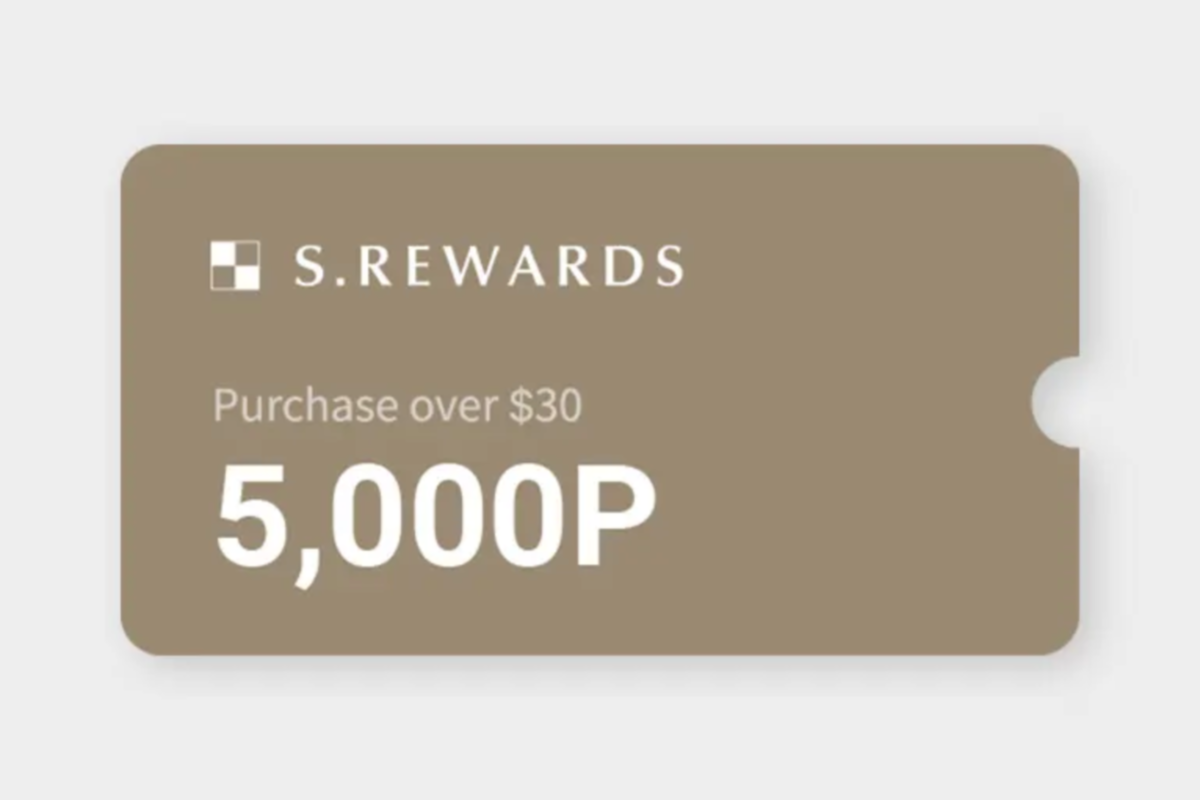 新羅免税店のプロモーションイメージ - 5000S.Rewardsポインツスライド
