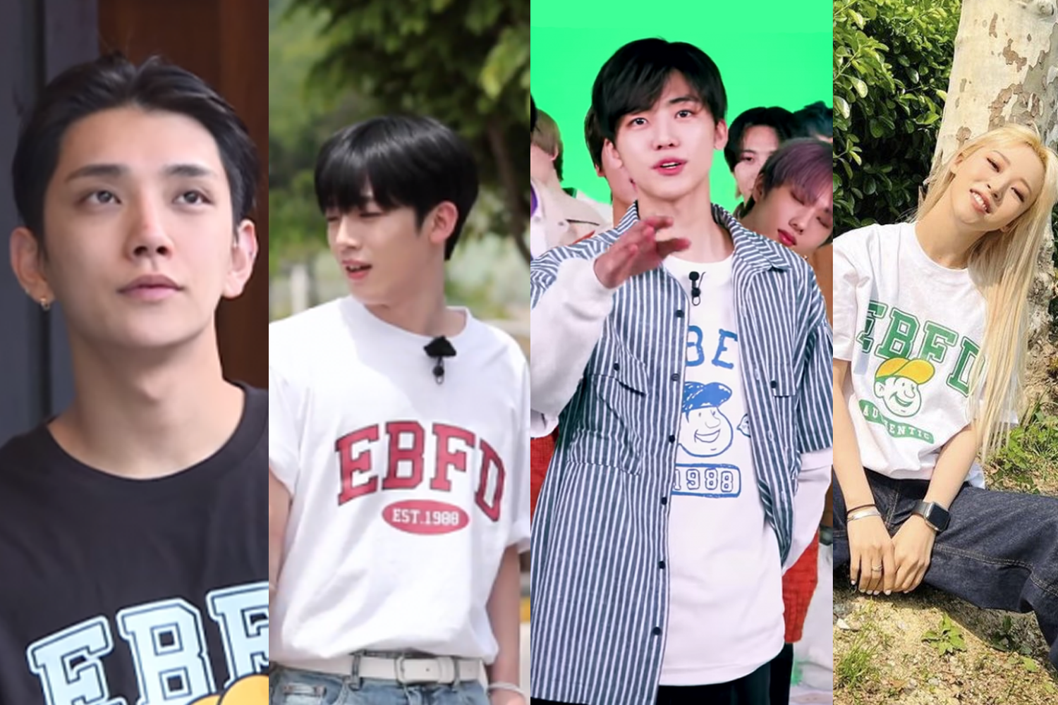 EBBETS FIELD標誌性大學T和帽款展示，適合各年齡段的喜愛運動風的人購買。