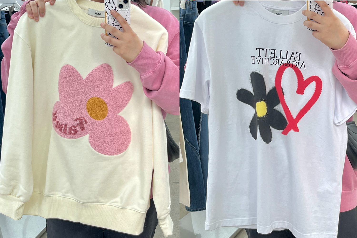 Fallett店內展示的一些衣服和產品，展現品牌獨有的自由和時尚感。