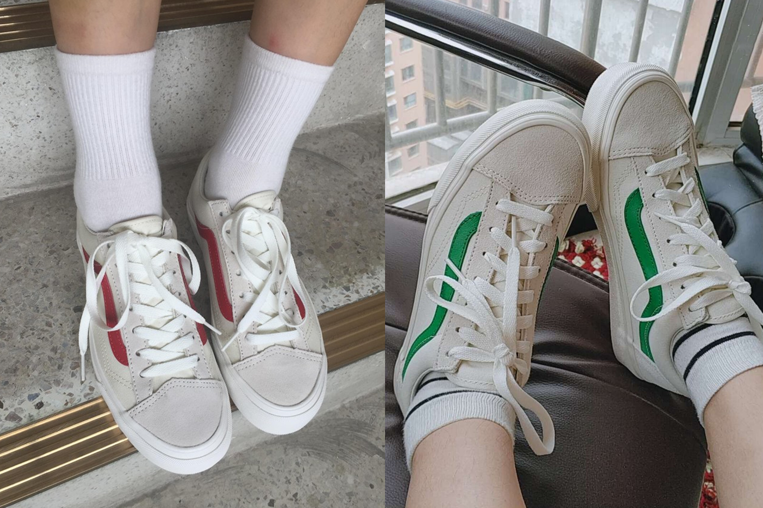 VANS STYLE 36，帆布与麂皮材质完美结合，适合长时间穿着而不失优雅风格。