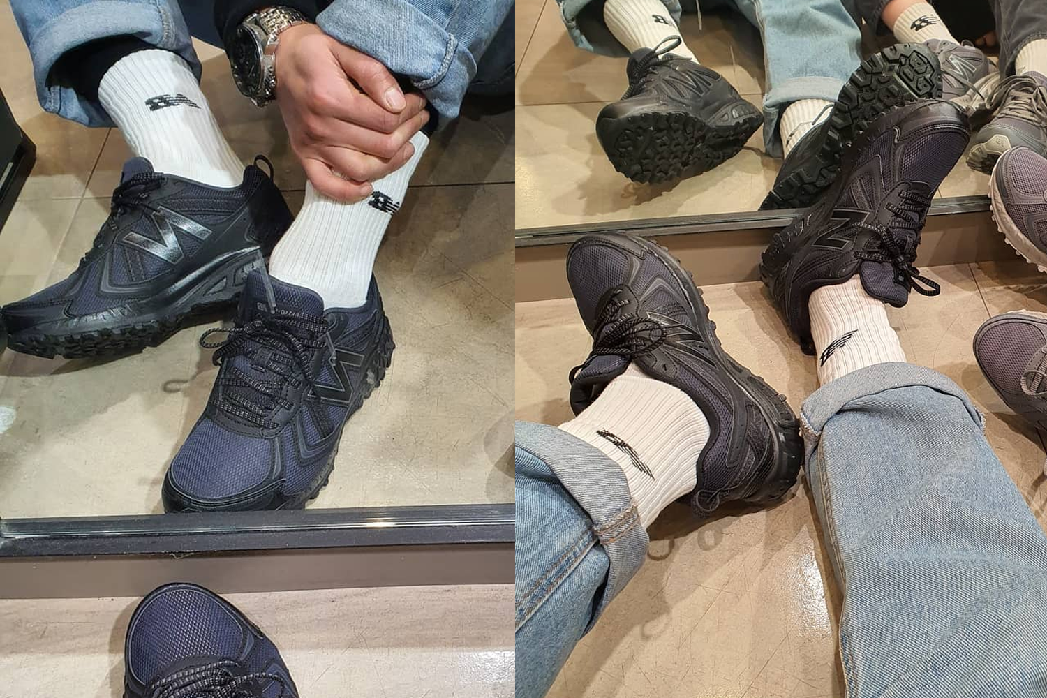 New Balance MT410运动鞋，现代风格与舒适度兼备，精致的步行体验。