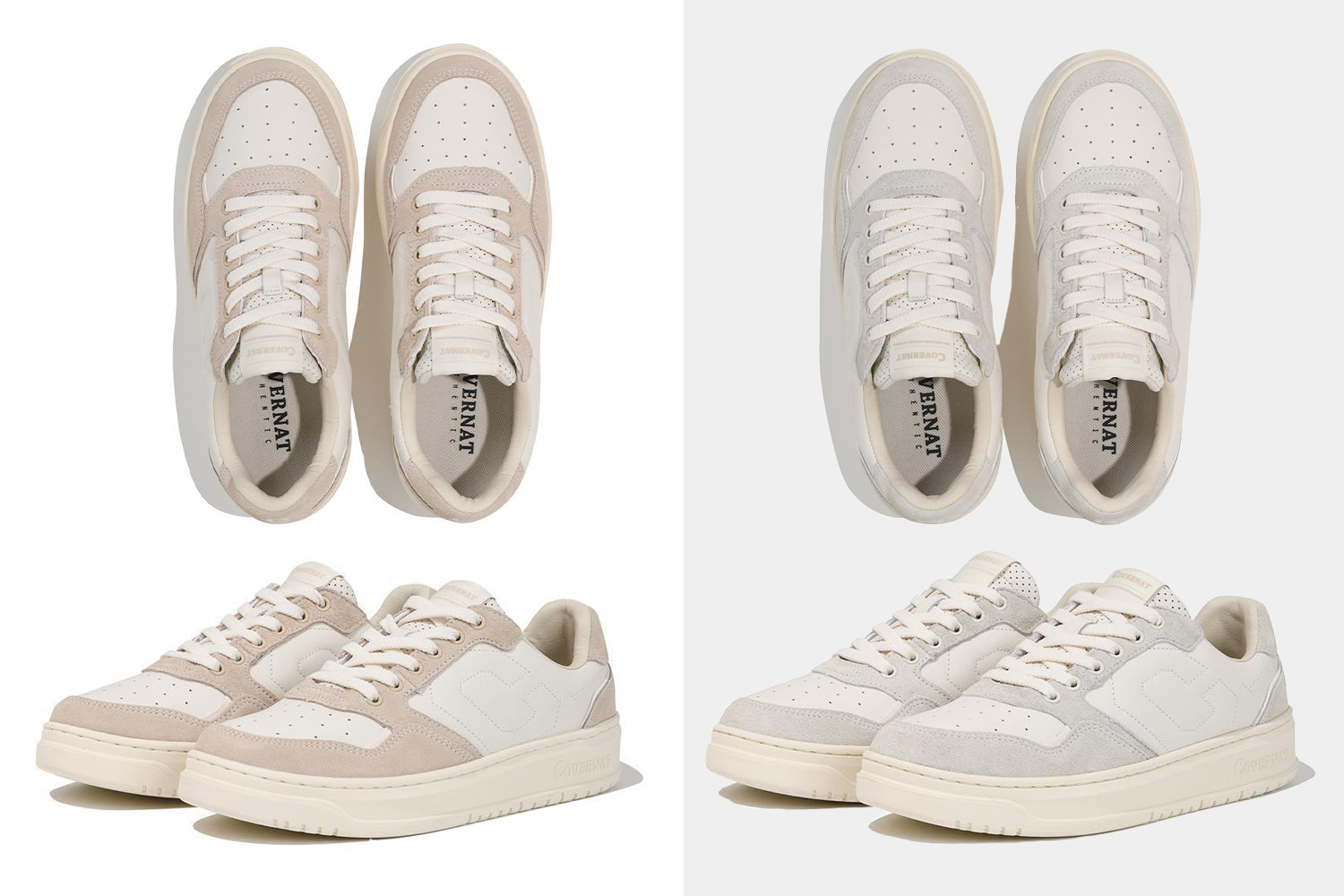 Covernat Court Origin Leather，侧边车缝LOGO增加品牌辨识度，典雅与现代并存。