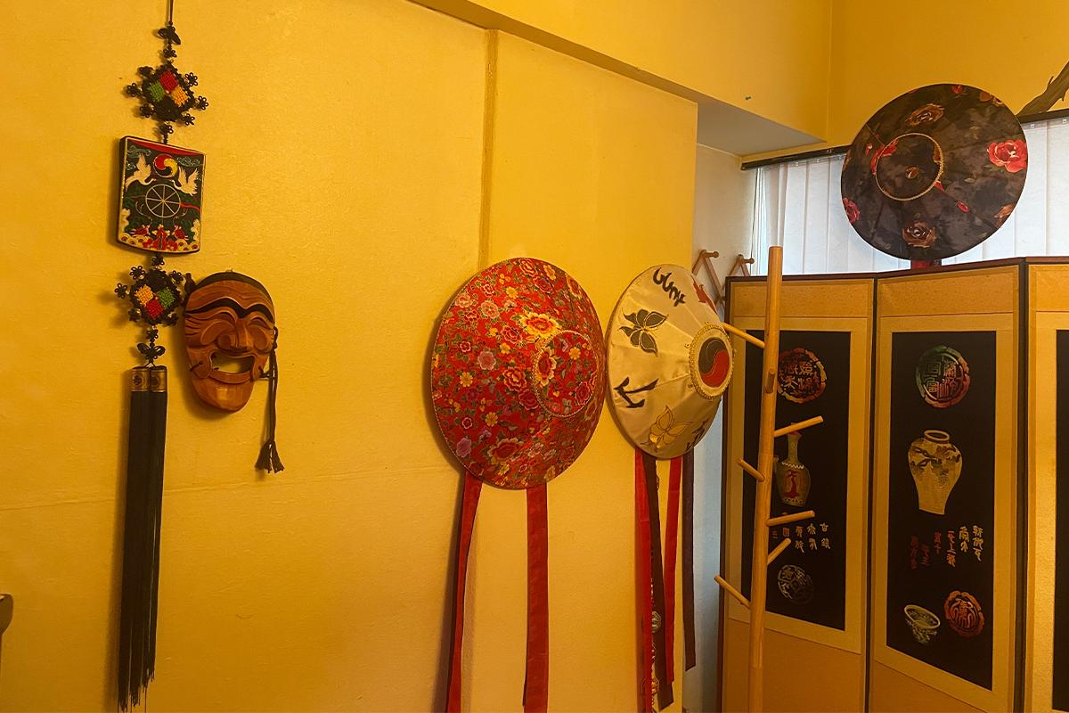 Dining table setting with authentic Korean style at Myeongdong Jeong.