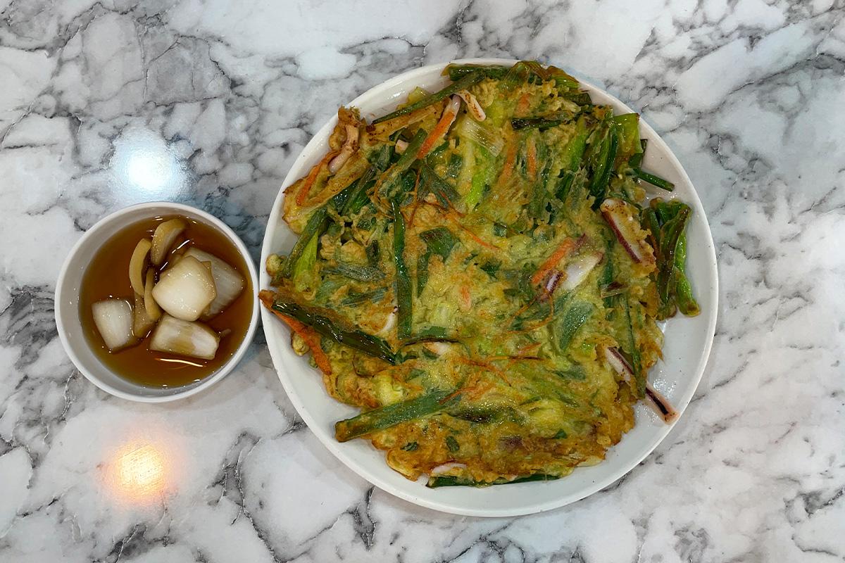 廣藏市場 昌信生拌牛肉 魷魚葱煎餅