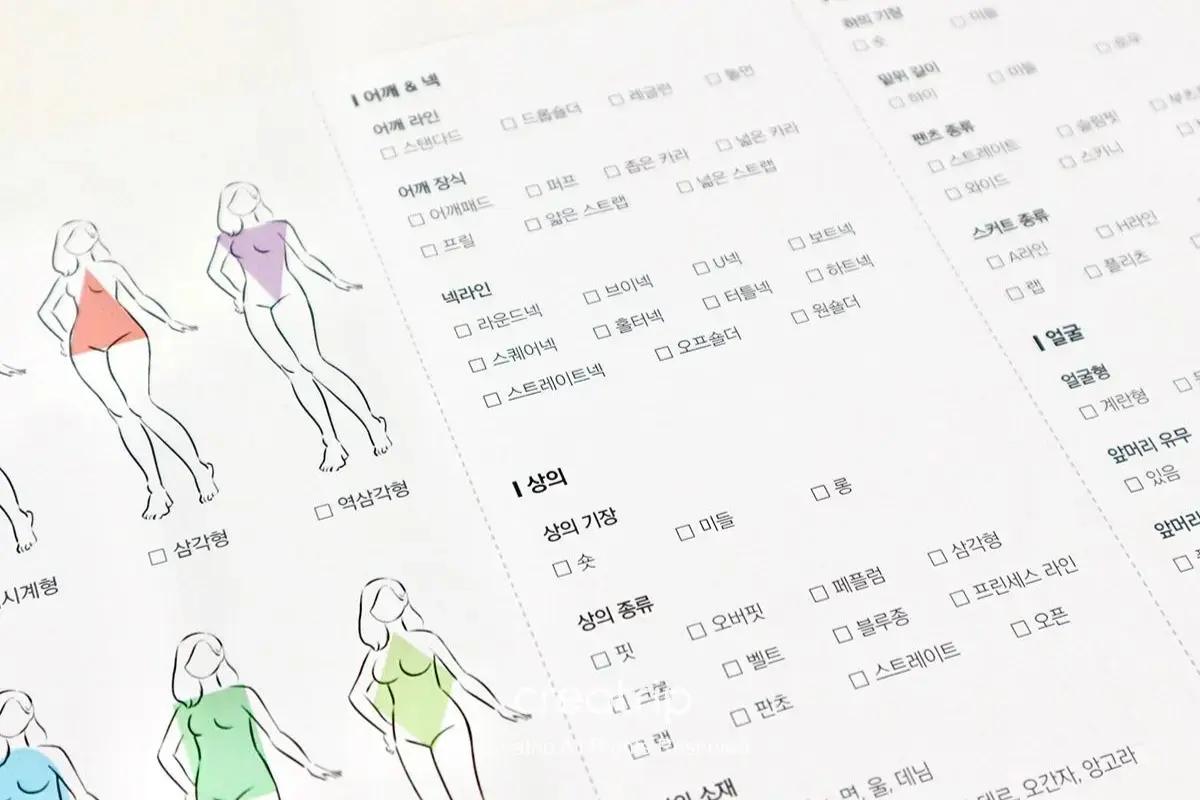 弘大のVivid Hueでパーソナルカラー診断を受ける様子