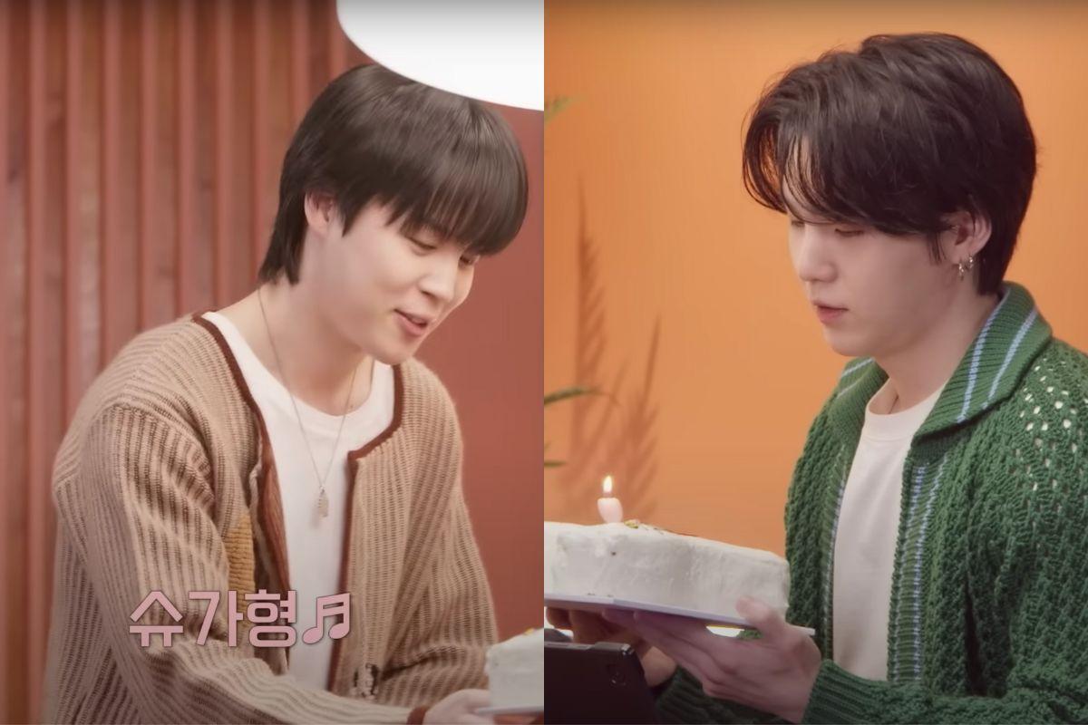 Célébration d'anniversaire avec un gâteau en forme de chat blanc du Café Highwaist, destiné à Suga.