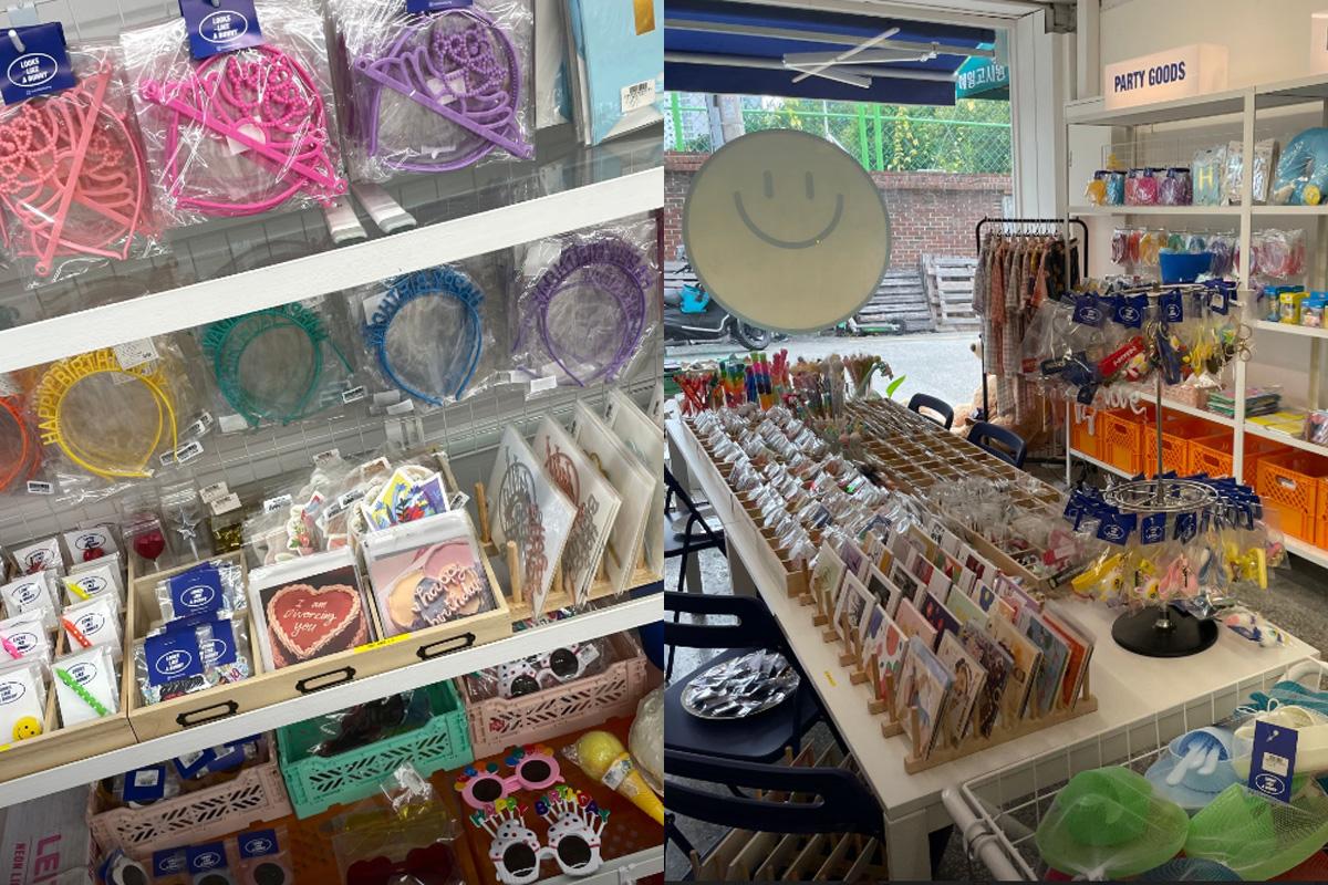 釜山LOOK LIKE A BUNNY店内，陈列着琳琅满目的厨房餐具和精致玩偶。